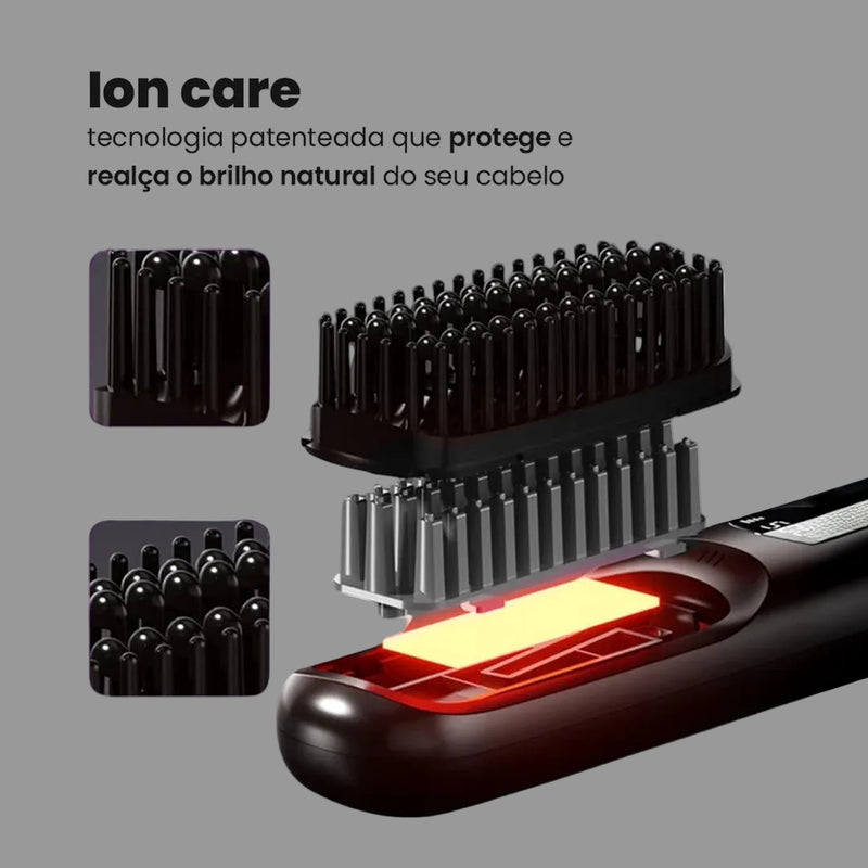 Escova Alisadora Portátil - BeautyMax Pro