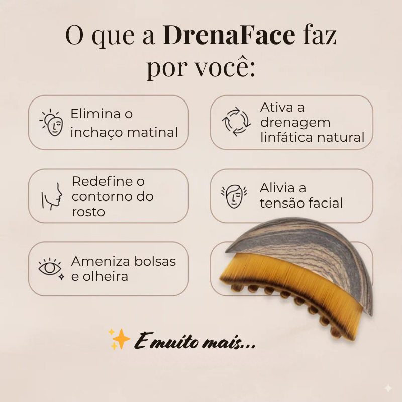 Escova de Drenagem Linfática Facial