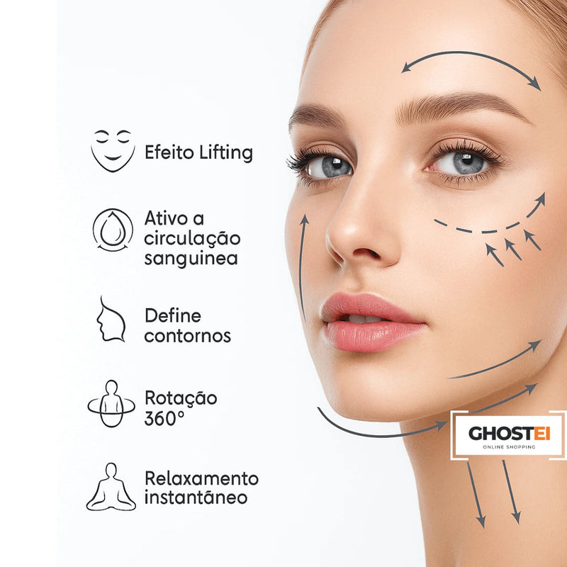 Massageador Facial com Fototerapia Anti-Rugas - GlowUp