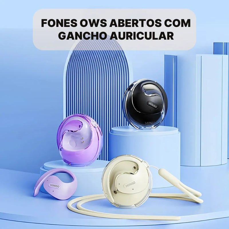Fone Tradutor Miniso X15 Pro Bluetooth 5.4 + 144 Idiomas