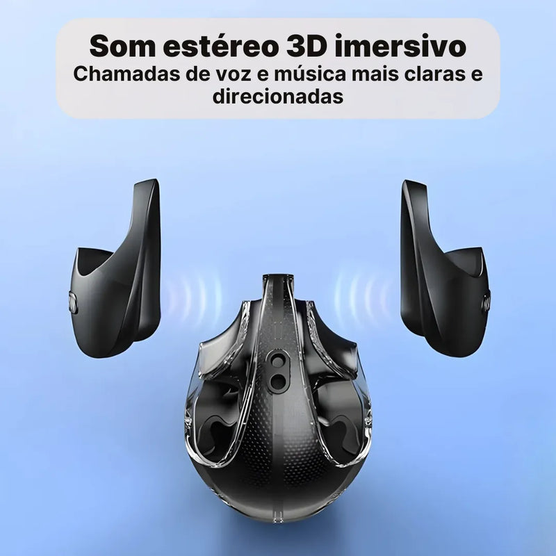 Fone Tradutor Miniso X15 Pro Bluetooth 5.4 + 144 Idiomas