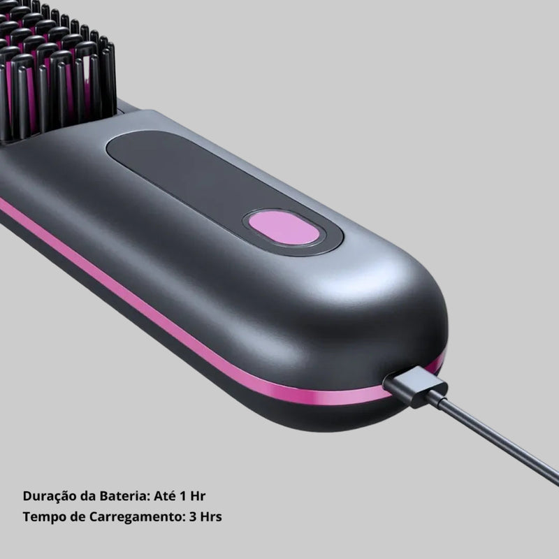 Escova Alisadora Portátil - BeautyMax Pro
