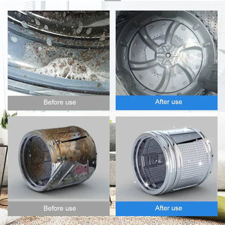 Pastilhas para Limpeza Máquinas de Lavar Roupas Efervescentes - Compre 5 e Leve 10